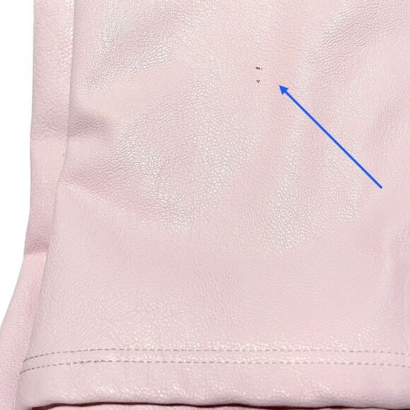 NWT Naked Wardrobe Pink Faux Leather Maxi Tank Dress Size Medium Fitted Bodycon - Picture 15 of 16